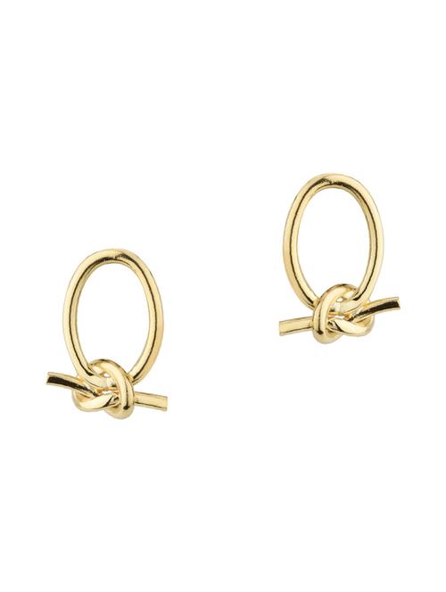gold brass drop earring - 17518310 - Standard Image - 1