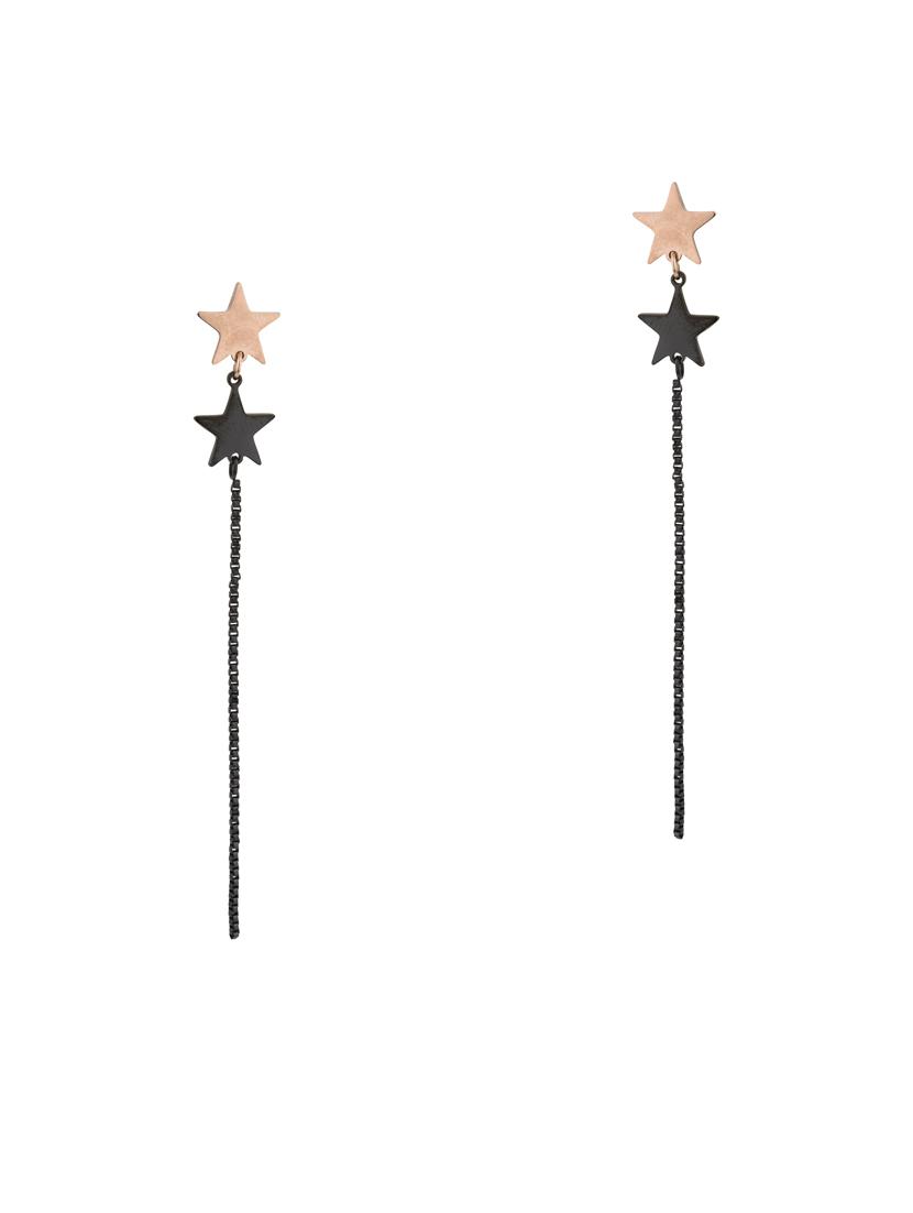 black brass drop earring - 17518318 - Zoom Image - 1