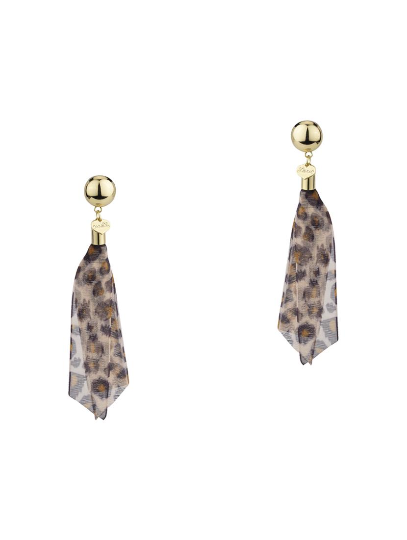 multi colored brass drop earring - 17518319 - Zoom Image - 1