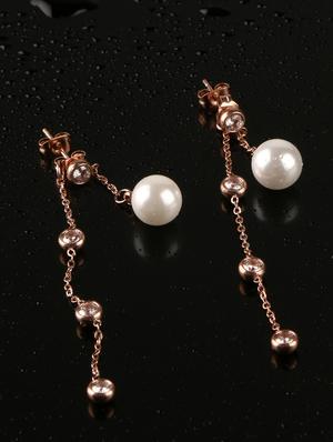 multi colored brass drop earring - 17518324 - Standard Image - 2