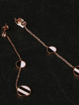 multi colored brass drop earring - 17518325 - Standard Image - 2