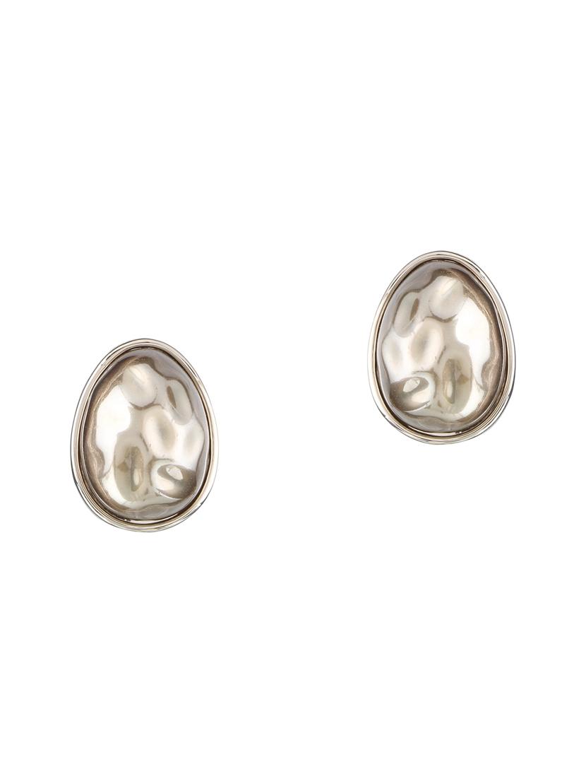 silver brass studs earring - 17518328 - Zoom Image - 1