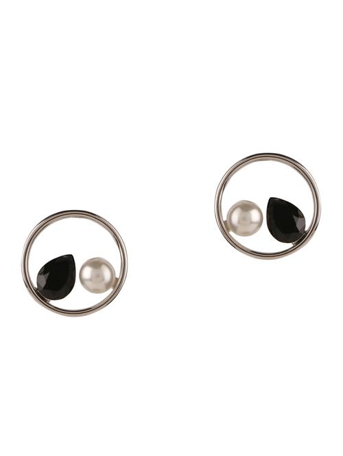 silver brass studs earring - 17518329 - Standard Image - 1