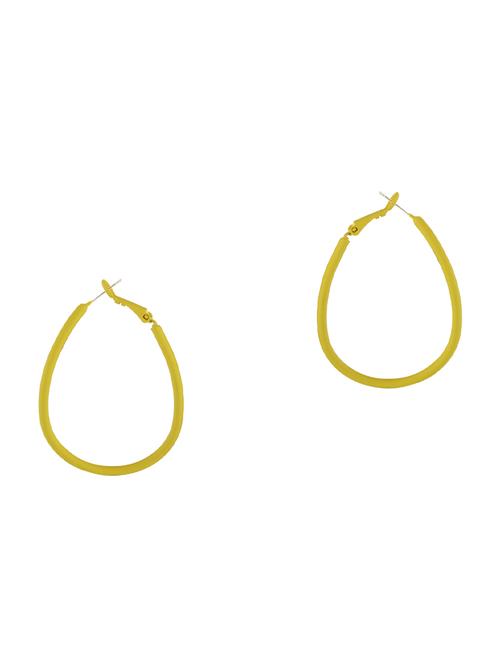 yellow brass hoop earring - 17518343 - Standard Image - 1