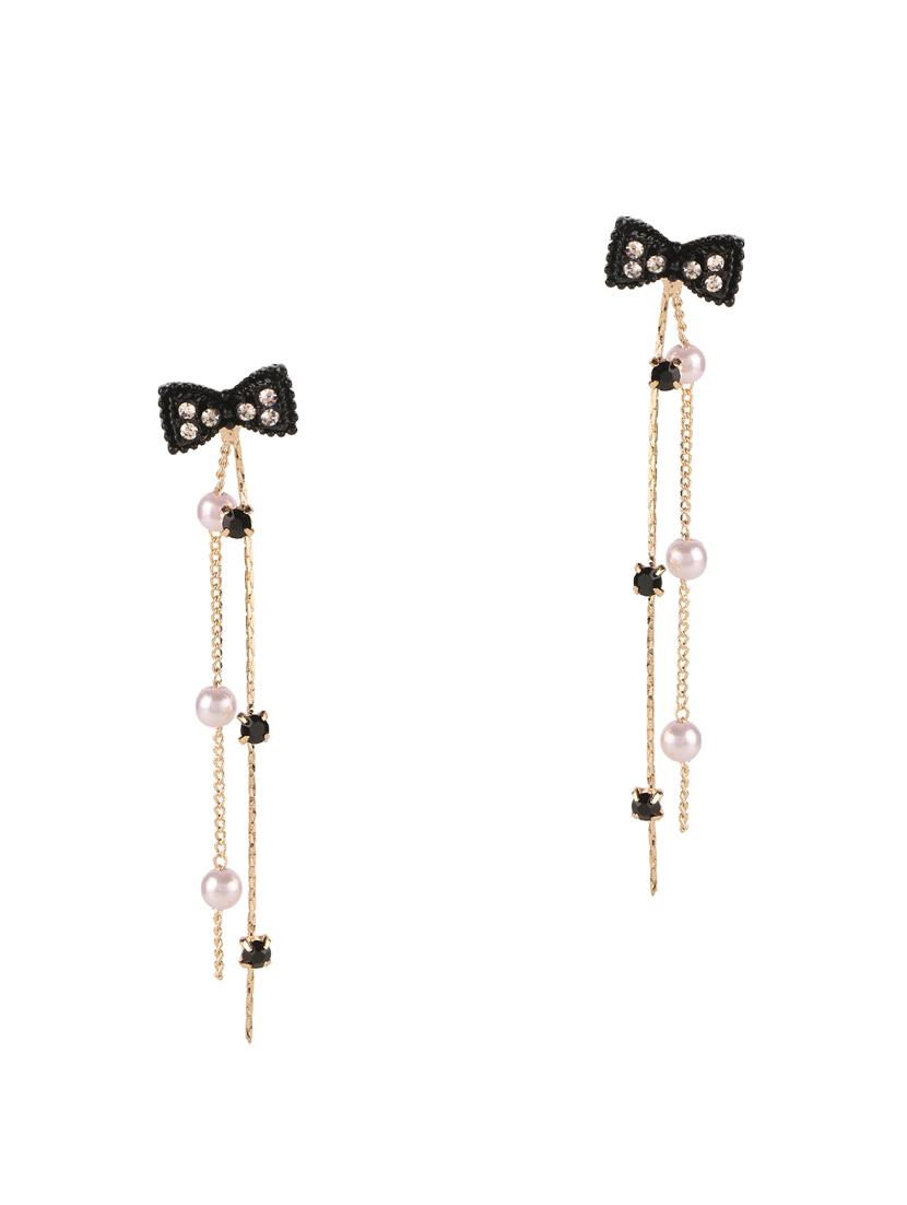 black brass drop earring - 17518348 - Zoom Image - 1