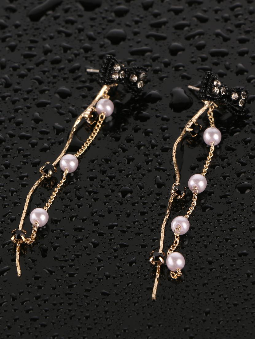 black brass drop earring - 17518348 - Zoom Image - 2