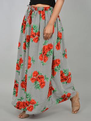 high rise flared skirt - 17519307 - Standard Image - 2