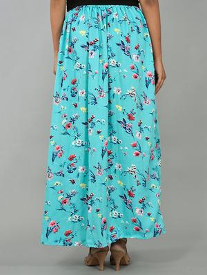 floral a-line skirt - 17519311 - Standard Image - 3