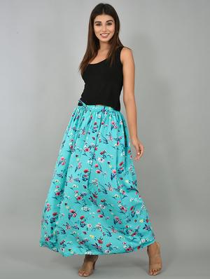 floral a-line skirt - 17519311 - Standard Image - 4