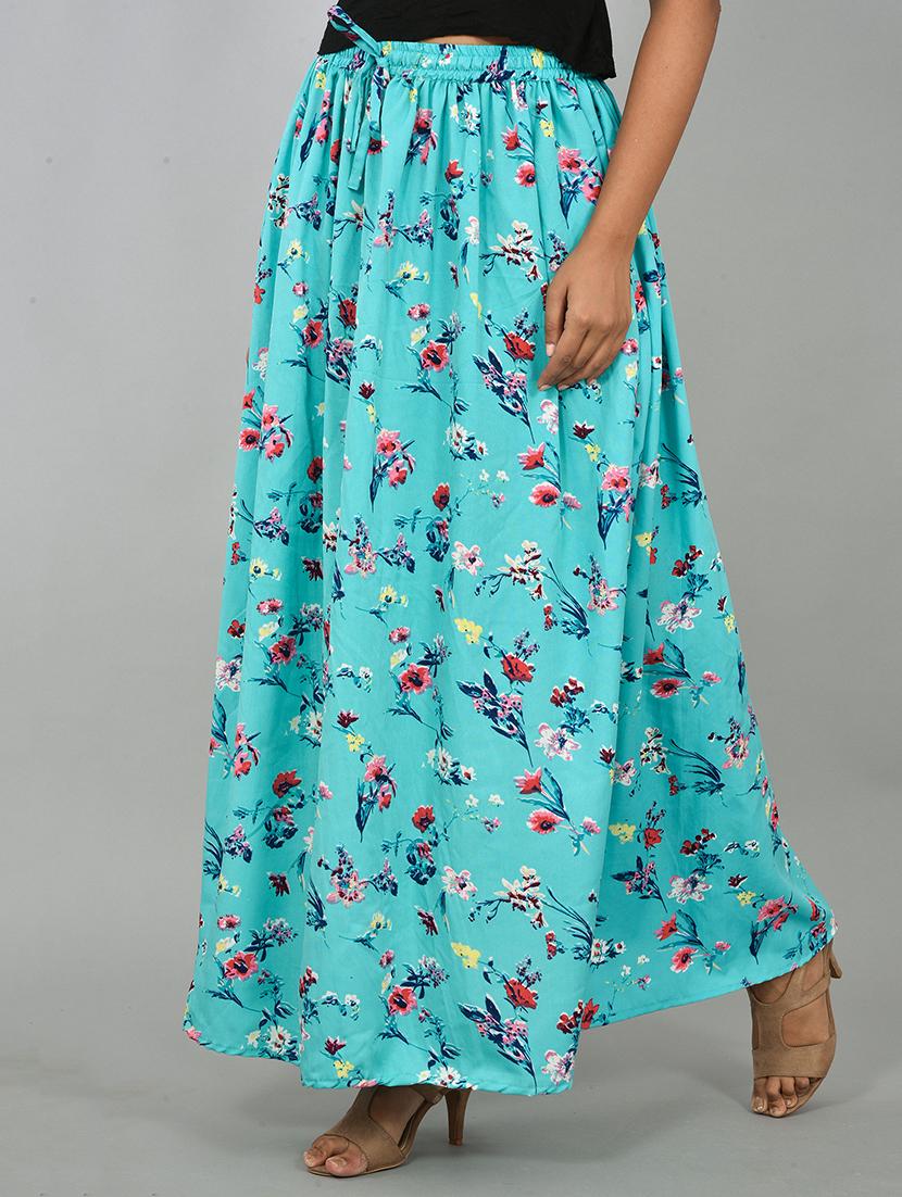 floral a-line skirt - 17519311 - Zoom Image - 2