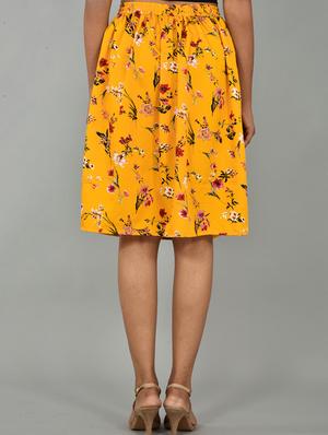 high rise floral skirt - 17519317 - Standard Image - 3