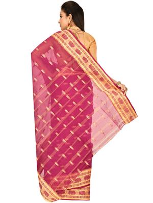 self design tant saree - 17519638 - Standard Image - 2