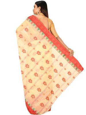 self design tant saree - 17519641 - Standard Image - 2