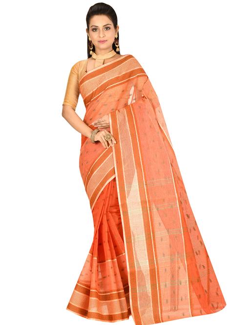 self design tant saree - 17519650 - Standard Image - 1