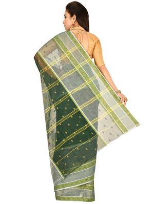 self design tant saree - 17519653 - Standard Image - 2
