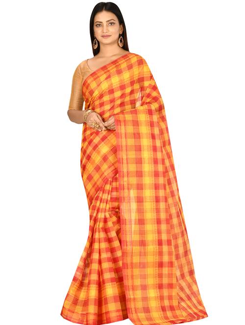 self design tant saree - 17519657 - Standard Image - 1