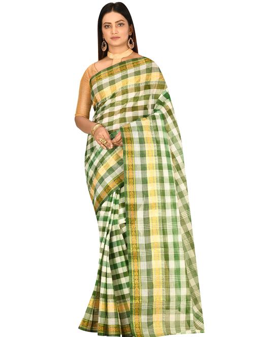 self design tant saree - 17519658 - Standard Image - 1