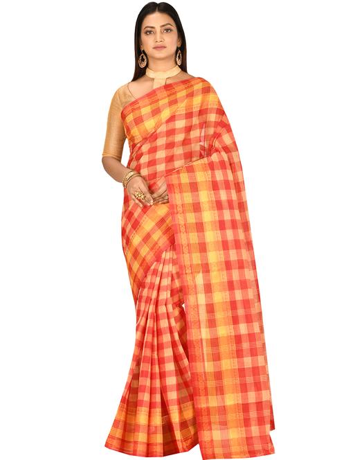 self design tant saree - 17519660 - Standard Image - 1