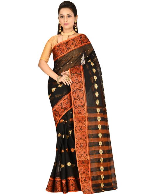 self design tant saree - 17519668 - Very Small Image - 1