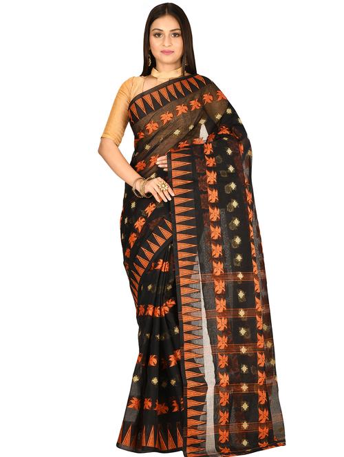 self design tant saree - 17519673 - Standard Image - 1