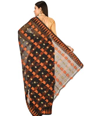 self design tant saree - 17519673 - Standard Image - 2