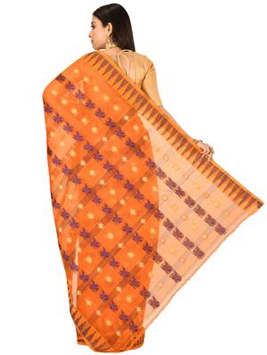 self design tant saree - 17519674 - Standard Image - 2