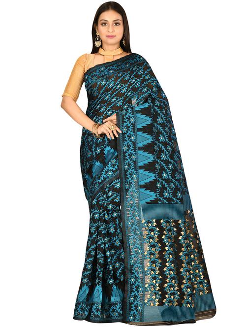 self design tant saree - 17519675 - Standard Image - 1