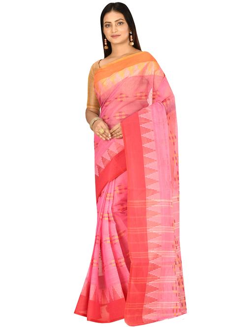 self design tant saree - 17519680 - Standard Image - 1