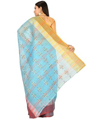 self design tant saree - 17519681 - Standard Image - 2