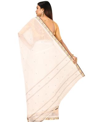 self design tant saree - 17519684 - Standard Image - 2