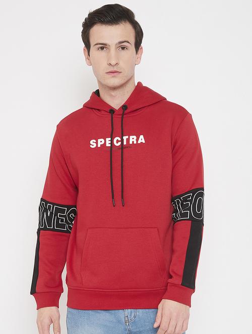red printed cut & sew sweatshirt - 17520075 - Standard Image - 1