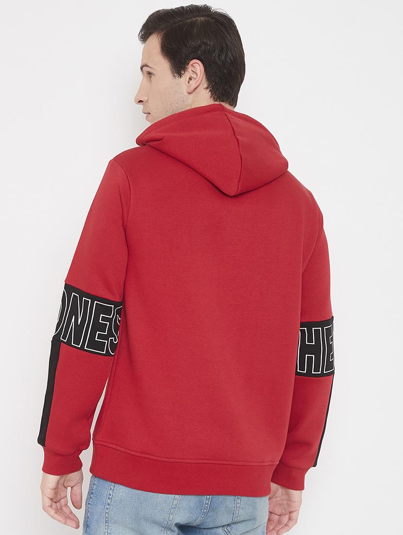 red printed cut & sew sweatshirt - 17520075 - Zoom Image - 3