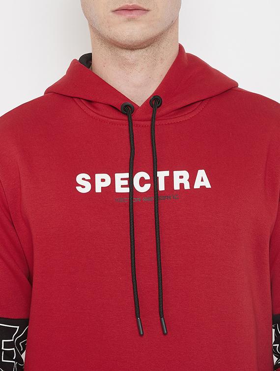 red printed cut & sew sweatshirt - 17520075 - Zoom Image - 5