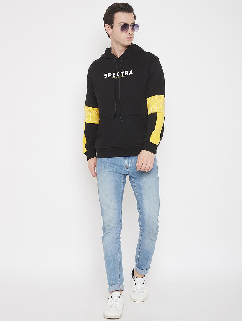 black printed cut & sew sweatshirt - 17520076 - Zoom Image - 4
