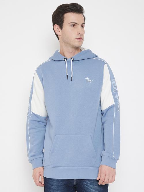 light blue printed cut & sew sweatshirt - 17520080 - Standard Image - 1