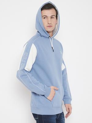 light blue printed cut & sew sweatshirt - 17520080 - Standard Image - 2