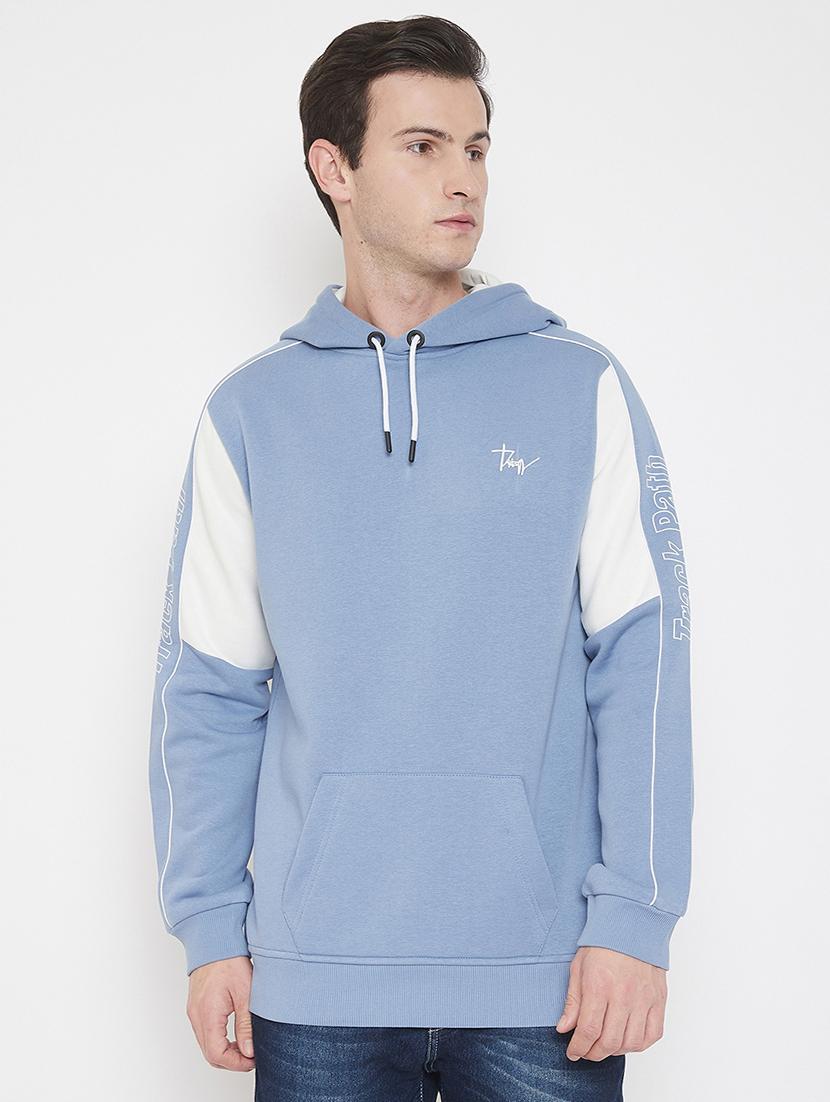 light blue printed cut & sew sweatshirt - 17520080 - Zoom Image - 1