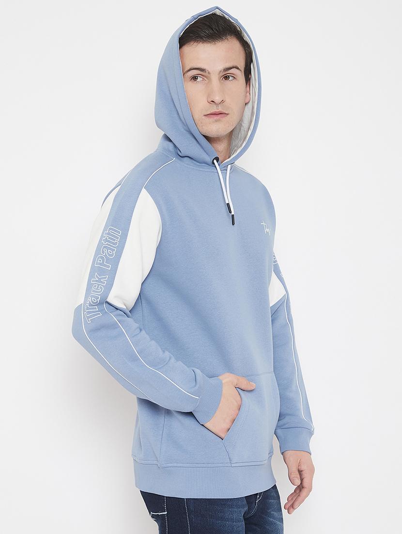light blue printed cut & sew sweatshirt - 17520080 - Zoom Image - 2