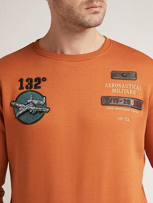 orange chest print sweatshirt - 17520086 - Standard Image - 5