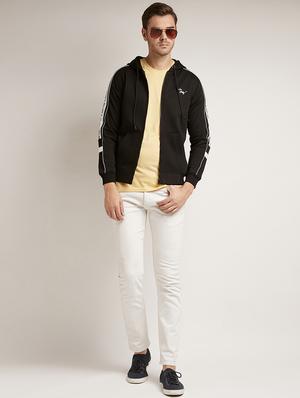 black solid taped sweatshirt - 17520092 - Standard Image - 4