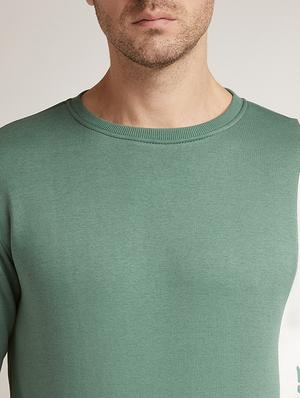 green color block cut & sew sweatshirt - 17520094 - Standard Image - 5
