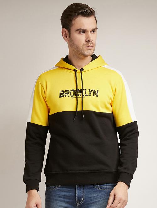 yellow printed cut & sew sweatshirt - 17520095 - Standard Image - 1