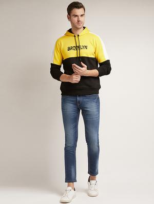 yellow printed cut & sew sweatshirt - 17520095 - Standard Image - 4