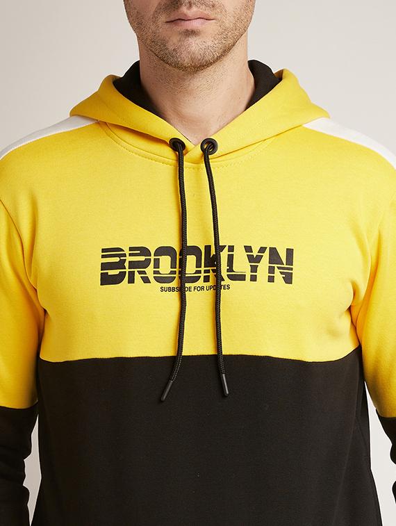 yellow printed cut & sew sweatshirt - 17520095 - Zoom Image - 5