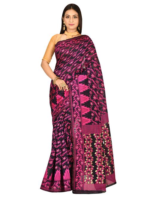 self design jamdani saree - 17520227 - Standard Image - 1