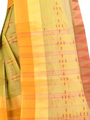 self design tant saree - 17520228 - Standard Image - 3