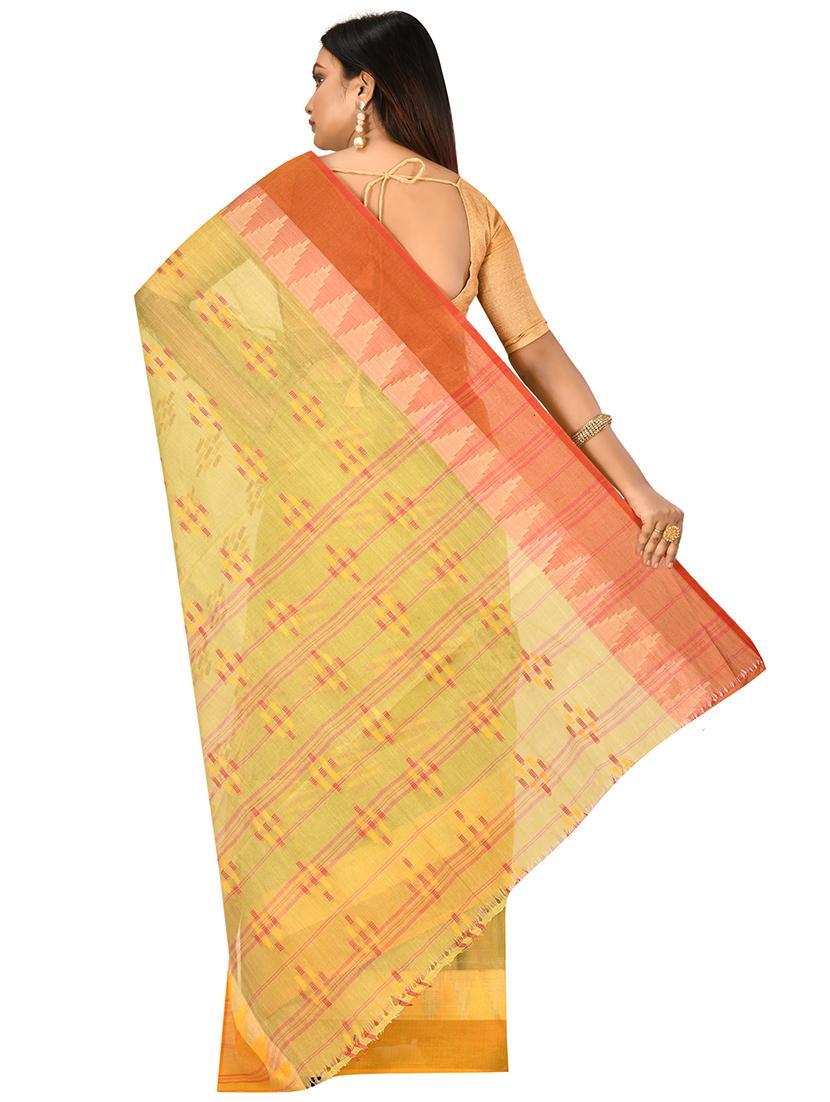self design tant saree - 17520228 - Zoom Image - 2