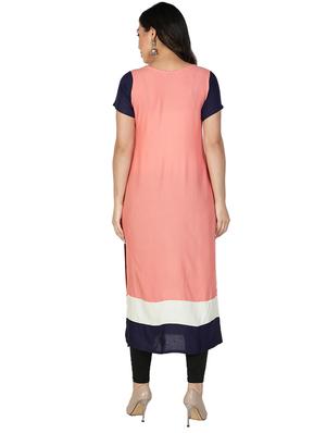 solid straight kurta - 17520434 - Standard Image - 3