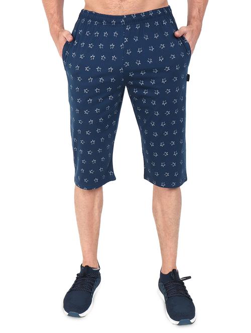 navy blue printed three - fourth - 17520460 - Standard Image - 1