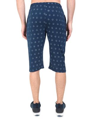 navy blue printed three - fourth - 17520460 - Standard Image - 3